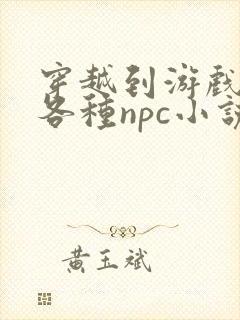 穿越到游戏里和各种npc小说