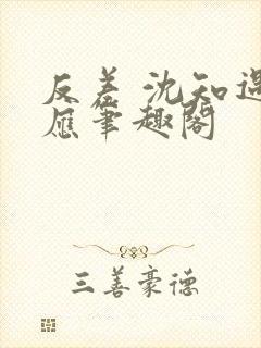 反差 沈知遇晏应笔趣阁
