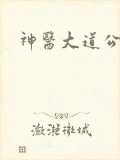 神医大道公2封面