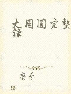 大团圆完整版目录