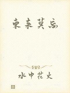 东来莫忘封面