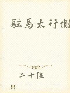 驻马太行侧