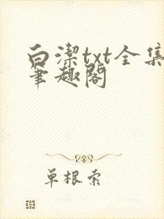 白洁txt全集笔趣阁