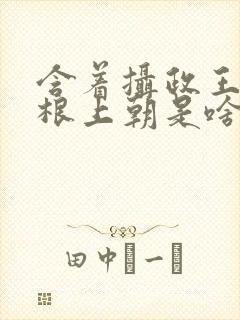 含着摄政王的紫根上朝是啥小说封面