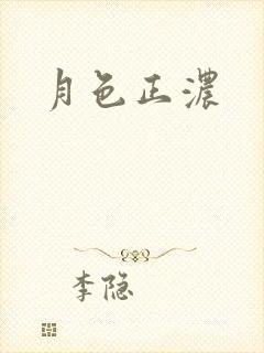 月色正浓封面