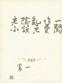 光阴乱作一团的小说免费阅读