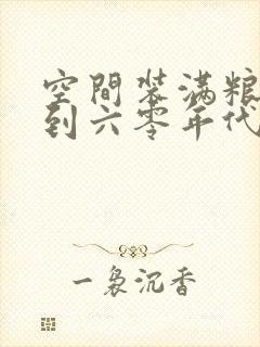 空间装满粮食回到六零年代