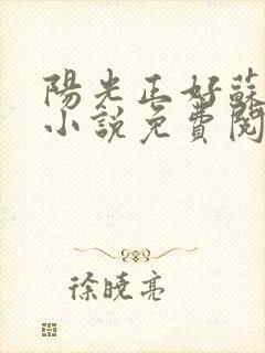 阳光正好苏玥玥小说免费阅读