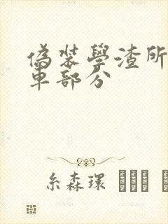 伪装学渣所有开车部分