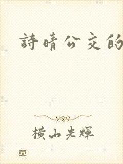 诗晴公交的小说