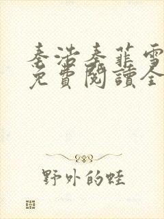 秦浩秦菲雪小说免费阅读全文