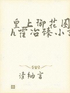 皇上御花园hlh霍冶臻小说