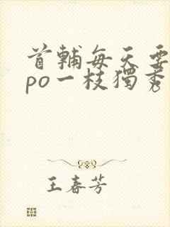 首辅每天要不够po一枝独秀全文封面