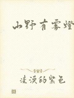 山野有雾灯