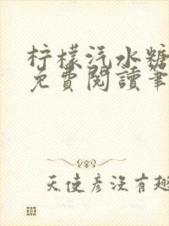 柠檬汽水糖全文免费阅读笔趣阁封面