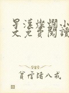 星汉灿烂小说全文免费阅读