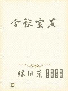 合租室友