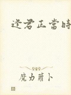 逢君正当时