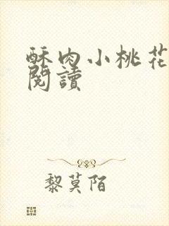 酥肉小桃花全文阅读