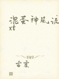混蛋神风流史txt