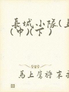 长城小队(上)(中)(下 )