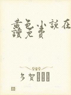 黄色小说在线阅读免费