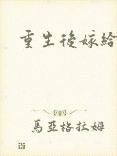 重生后嫁给三叔封面