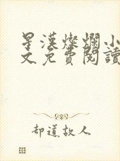 星汉灿烂小说全文免费阅读