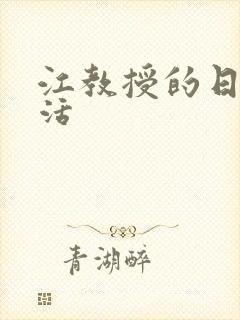 江教授的日常生活封面