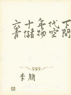 六十年代下乡知青储物空间
