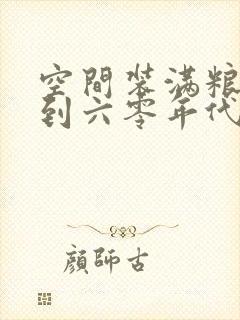 空间装满粮食回到六零年代