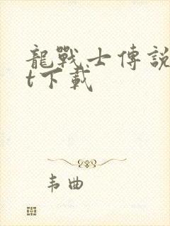 龙战士传说txt下载