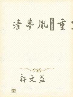 清梦胤礽重生封面