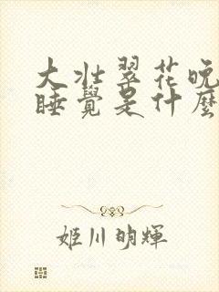 大壮翠花晚上不睡觉是什么电视剧