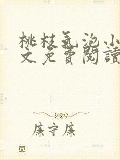 桃枝气泡小说全文免费阅读