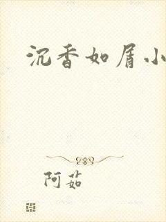 沉香如屑小说