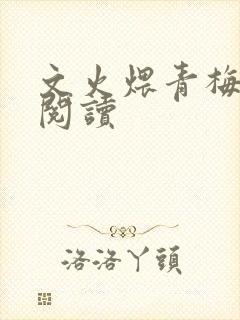 文火煨青梅免费阅读封面