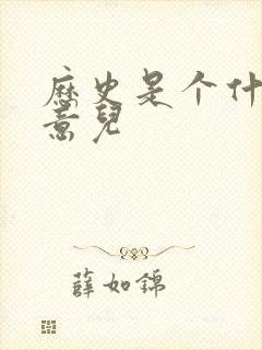 历史是个什么玩意儿封面