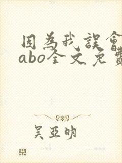 因为我误会glabo全文免费阅读封面