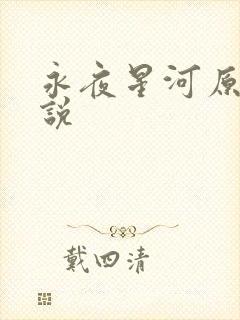 永夜星河原著小说封面
