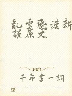 乱云飞渡新编小说原文封面