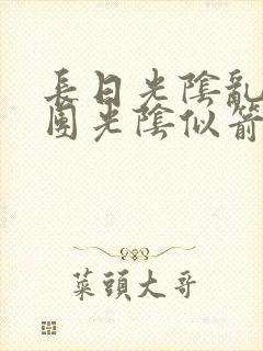 长日光阴乱作一团光阴似箭时渺渺笔