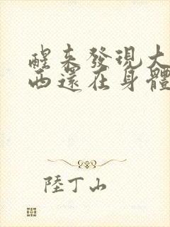 醒来发现大的东西还在身体里封面