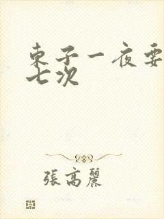 东子一夜要白洁七次封面