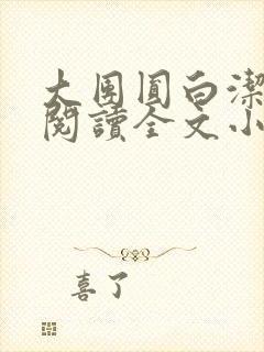 大团圆白洁免费阅读全文小说