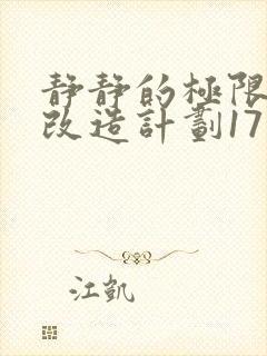静静的极限自我改造计划17