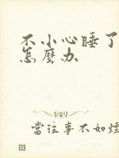 不小心睡了年下怎么办封面