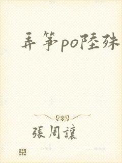 弄筝po陆殊词封面