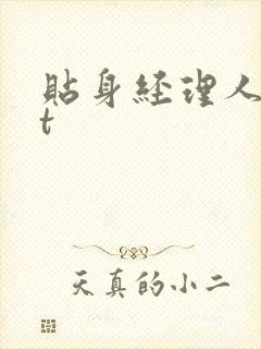 贴身经理人txt