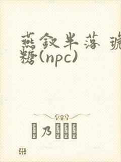 燕钗半落 琥珀糖(npc)